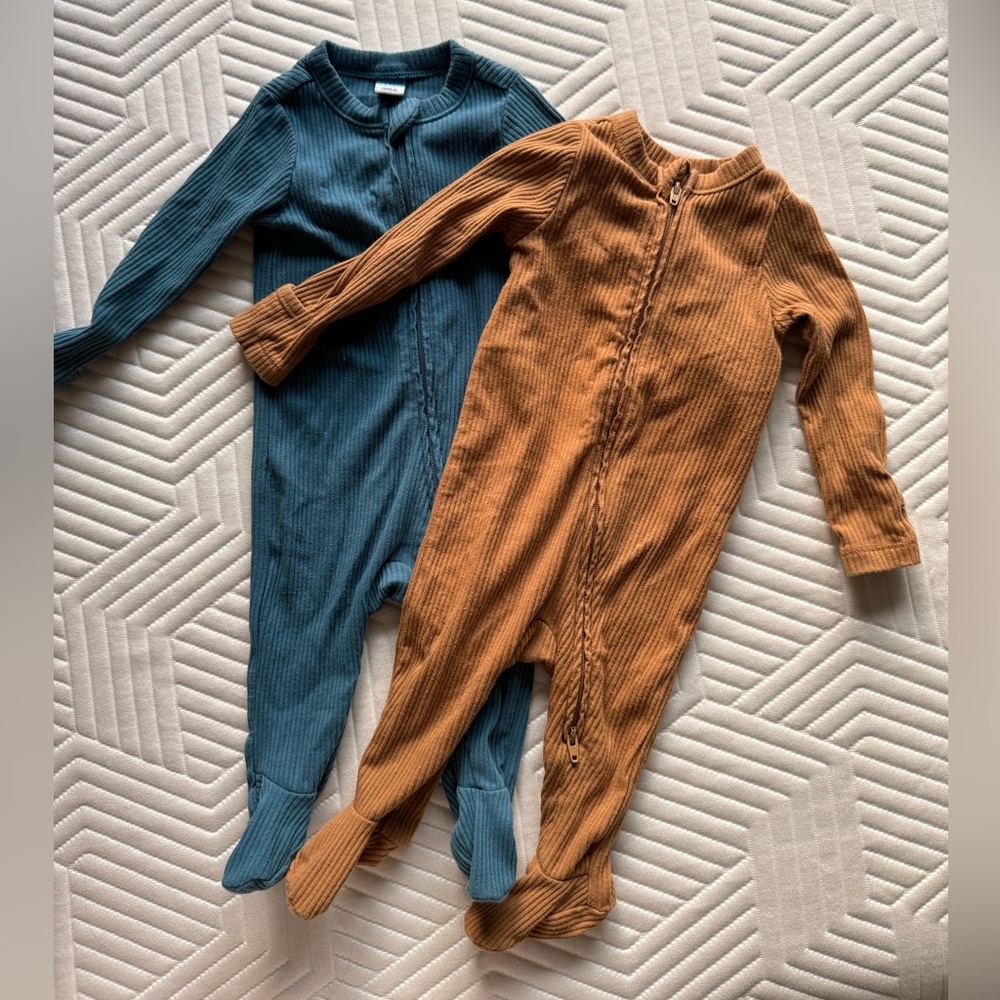 Old Navy Teal Ribbed PJs Bundle